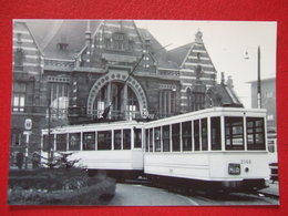 BELGIQUE - BRUXELLES - PHOTO 15 X 10 - TRAM - TRAMWAY  - LIGNE 83 -  REMORQUE - - Transport Urbain En Surface