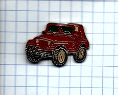 Pin's Pins /  THEME AUTOMOBILE - JEEP 4X4 Rouge - Fiat