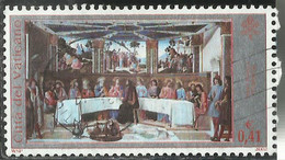 VATICANO VATIKAN VATICAN 2002 LA CAPPELLA SISTINA RESTAURATA € 0,41 USATO USED OBLITERE' - Usados