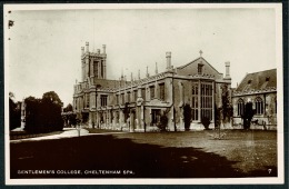 RB 1221 - Early Real Photo Postcard - Gentlemen's College Cheltenham Spa Gloucestershire - Cheltenham