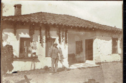 Photo Originale Première Guerre Mondiale à Salonique Format 6/9 - Guerra, Militares