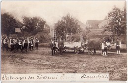 LUCKA Heimatfest Festwagen Der Gärtnerei Hauschild Original Private Braune Fotokarte 23.5.1908 Gelaufen - Altenburg