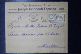 Port Said : Letter  Recommandée  To Malta, Yv 31 1905  Rare Destination - Briefe U. Dokumente