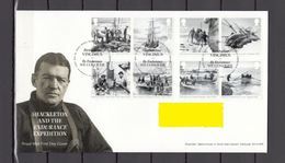 GROSSBRITANNIEN GRANDE BRETAGNE GB 2016 SHACKLETON & ENDURANCE EXPEDITION SET 8V FDC SG 3787-94 MI 3835-42 YT 4249-56 - 2011-2020 Decimale Uitgaven