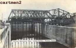 PHOTO CARD : PANAMA CANAL OPERATING EMERGENCY DAM GATUN LOCKS BARRAGE - Panama