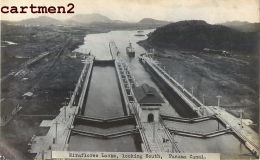 PHOTO CARD : PANAMA CANAL MIRAFLORES LOCKS BOAT BARRAGE - Panama