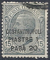 1922 COSTANTINOPOLI USATO 1,20 PI SU 15 CENT - RR11958-2 - Amtliche Ausgaben