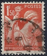 1939-41 FRANCIA USATO IRIS 1,50 F - FR658 - 1939-44 Iris