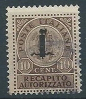 1944 RSI USATO RECAPITO AUTORIZZATO 10 CENT - RR13708-3 - Express Mail