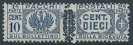 1945 LUOGOTENENZA PACCHI POSTALI 10 CENT MNH ** - RR13765 - Postpaketten