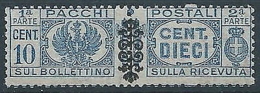 1945 LUOGOTENENZA PACCHI POSTALI 10 CENT MNH ** - RR13767 - Paketmarken