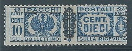 1945 LUOGOTENENZA PACCHI POSTALI 10 CENT MNH ** - RR4375 - Postpaketten