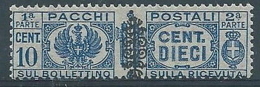 1945 LUOGOTENENZA PACCHI POSTALI 10 CENT MNH ** - RR4376-4 - Postpaketten