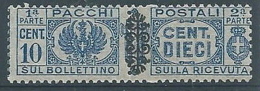 1945 LUOGOTENENZA PACCHI POSTALI 10 CENT MNH ** - RR4377 - Paketmarken