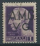 1945-47 TRIESTE AMG VG USATO IMPERIALE 1 LIRA - RR13222-2 - Oblitérés