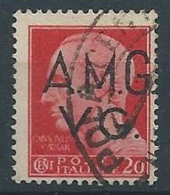 1945-47 TRIESTE AMG VG USATO IMPERIALE 20 CENT RUOTA - RR13222 - Usati