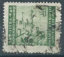 1946 ISTRIA USATO BILINGUE TIRATURA ZAGABRIA 1 LIRA - RR5060 - Occup. Iugoslava: Istria