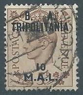 1950 TRIPOLITANIA USATO BA 10 MAL - RR2122 - Tripolitaine