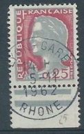 1960 FRANCIA USATO MARIANNA DI DECARIS - FR756 - 1962-1965 Gallo De Decaris