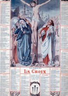 CALENDRIER Cartonné GRAND FORMAT La Croix  ANNEE 1937 - Grand Format : 1921-40