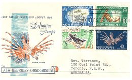 (150) Nouvelles Hebrides FDC Cover Posted To Australia - 1965 - FDC