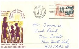 (150) Nouvelles Hebrides FDC Cover Posted To Australia - 1963 - FDC