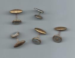 Lot  5 Boutons De Col De Manchette - Cuff Links & Studs