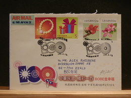 79/105  LETTRE TAIWAN TO BELG. - Covers & Documents
