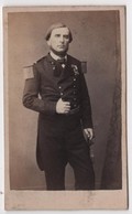 CDV Photo Originale XIXème Militaria Décoration Uniforme Homme à Identifier Par Lagriffe Paris Cdv 2365 - Alte (vor 1900)