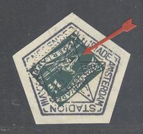 Netherlands Olympic Handcancel With N3 With ERROR 7 Instead Of A V For Month On Olympic Rowing Stamp. - Summer 1928: Amsterdam