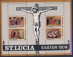 STE LUCIE 1974 PAQUES YVERT N°B2  NEUF MNH** - Easter