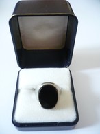 Herren-Ring Mit Onyx-Platte   (551) Preis Reduziert - Ring