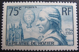 FD/2245 - 1936 - FR. PILATRE DE ROZIER - N°313 NEUF*  ☛☛☛ PRIX DE DEPART A MOINS DE 15% DE LA COTE CATALOGUE - Unused Stamps