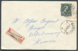 5Fr. Léopold III -10 V Obl. Sc HAMME (VL.) Sur  Lettre Recommandée Vers Hamme - 13222 - 1946 -10%