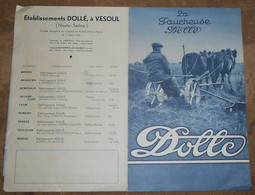 Publicité Faucheuse Dollé - Tracteurs