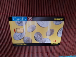 Cardex 95 Phonecard US West 1 $ (mint,Neuve) Rare - [2] Tarjetas Con Chip