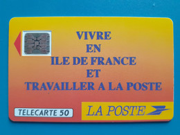 F136B 50U SC5an 12/90 N°21680 Grand Embouti La Poste - Ile De France - 1990