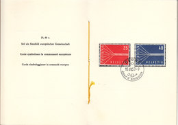 LIVRET SOUVENIR DES PTT - NUM 8 - 1957/ET - TIMBRES SPECIAUX - COTE 100.--CHF - FRANCAIS - Markenheftchen
