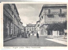 AVERSA ANGOLO PIAZZA VITTORIA ANIMATA.VIAGGIATA NO.1945.501-T - Aversa