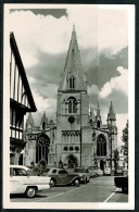 RB 1213 -  Real Photo Postcard - Cars Cafe & Church - Sleaford Lincolnshire - Otros & Sin Clasificación