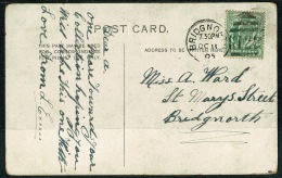 RB 1213 -  1905 Postcard - Singer Miss Hilda Moody - Good Bridgnorth 122 Duplex Postmark - Covers & Documents