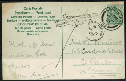 RB 1213 -  1907 Postcard - Kings Norton Birmingham - Unusual 1d Hand Postage Due Mark - Cartas & Documentos