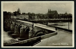 RB 1224 - 1931 Real Photo Postcard - Maastricht Maasbrug - Limburg Netherlands 1 1/2c Rate - Maastricht