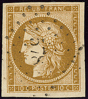 No 1c, Nuance Foncée, Obl Pc 578, Jolie Pièce. - TB - 1849-1850 Ceres