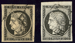 Nos 3 (deux Voisins), 3a Petit Bdf, Ex Choisis. - TB - 1849-1850 Ceres