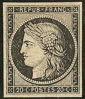 * No 3f, Noir Sur Teinté. - TB - 1849-1850 Cérès