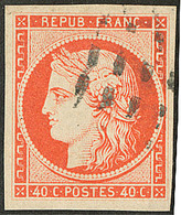 No 5b, Obl Gros Points, Superbe - 1849-1850 Cérès