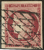 No 6, Obl Grille Sans Fin. - TB - 1849-1850 Ceres