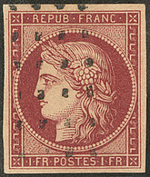 No 6a, Nuance Très Foncée, Obl Gros Points, Superbe. - R - 1849-1850 Cérès