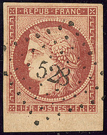 No 6b, Bdf, Obl Pc 528, Belle Nuance Proche Du Rouge-brun, Jolie Pièce. - TB. - R - 1849-1850 Ceres